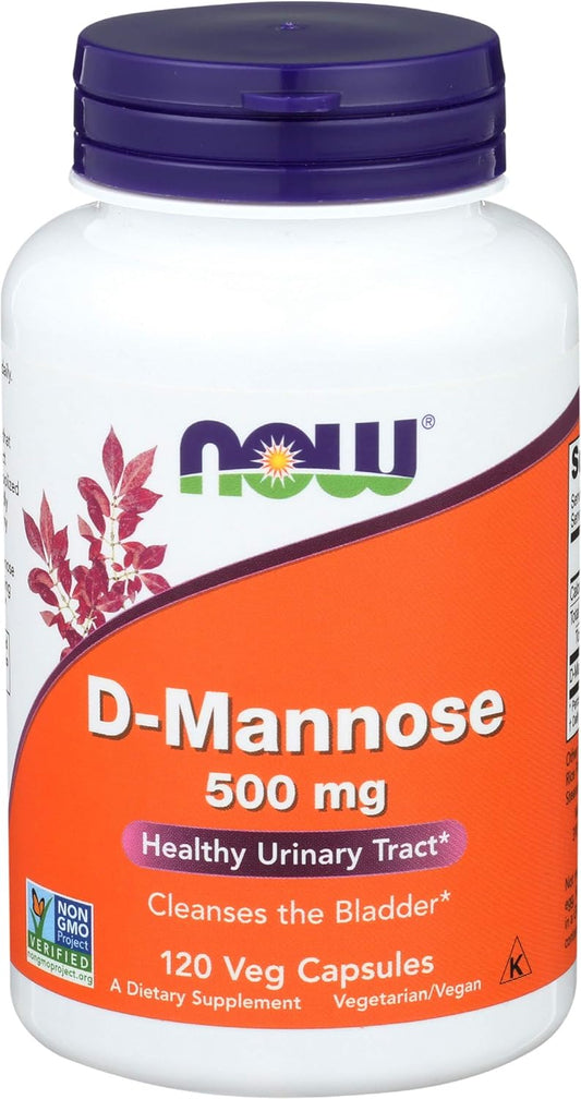 D-Mannose 500 mg Capsules for Healthy Urinary Tract Support
