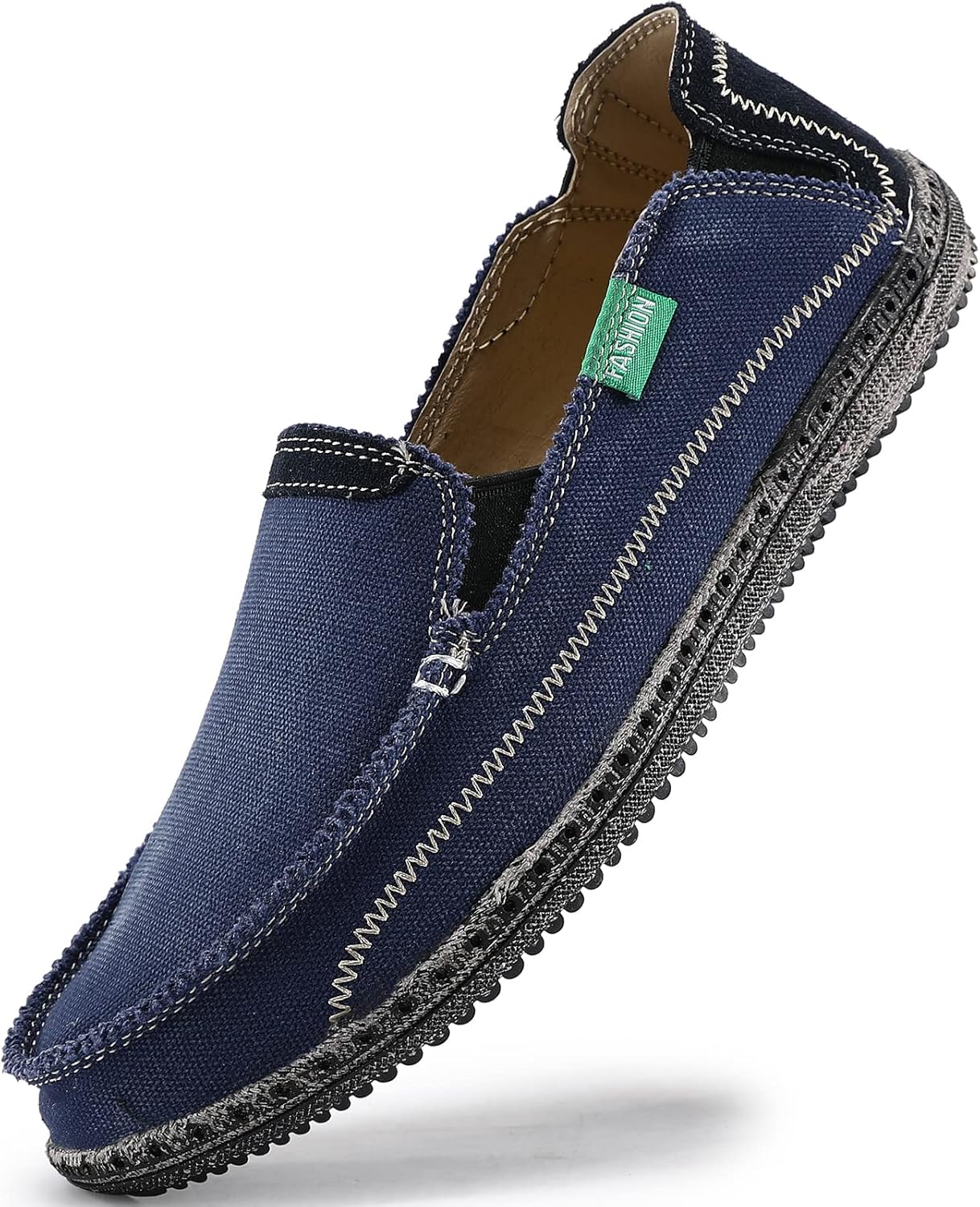 VILOCY Mens Slip on Deck Shoes for Casual Beach and Boat Wear