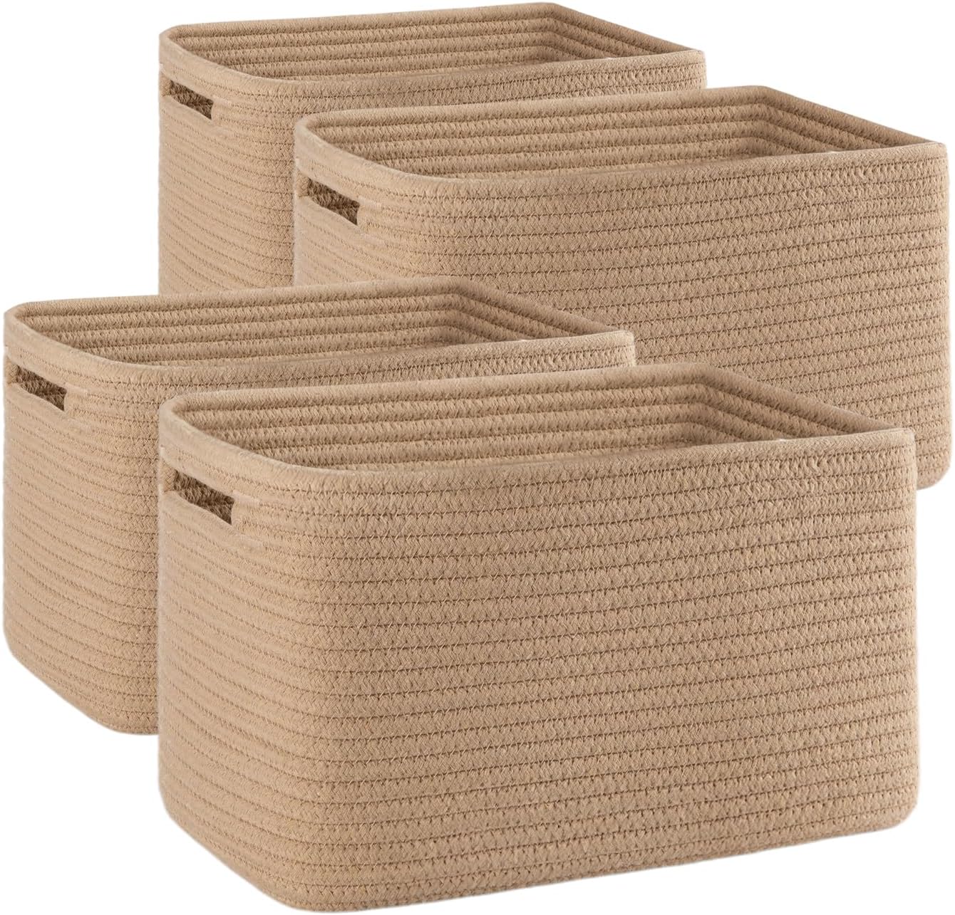 4 Pack Storage Baskets for Organizing Toys, Books, and More