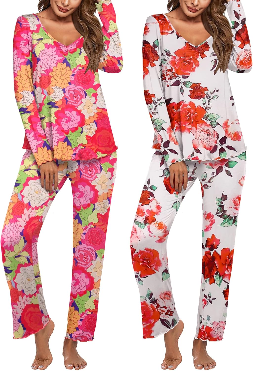 Ekouaer Womens 2 Pack Pajama Set for Ultimate Comfort and Style