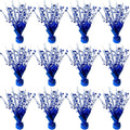 Metallic Foil Star Table Centerpieces 12 Pack - Blue burst decor