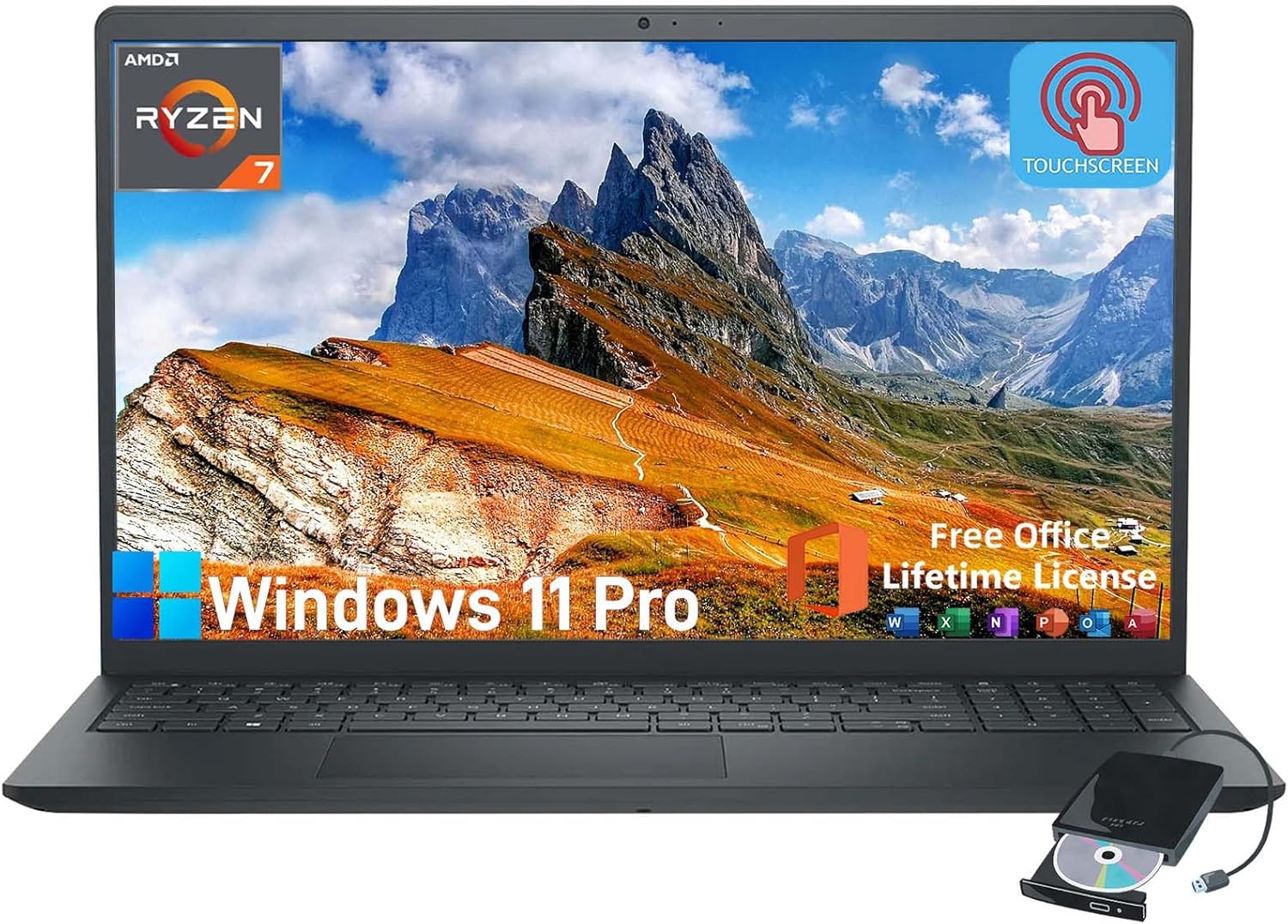 Dell Inspiron 3535 Touchscreen Laptop with Powerful Performance