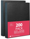 Binditek 200 Pack 13 Mil Grain-Texture Paper Binding Presentation