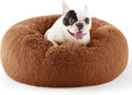 Bedsure Calming Dog Bed for Small Dogs - Cozy Donut Sleep Nest