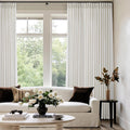 100 Inch Wide Pinch Pleated Linen Curtains 100L - Light Filtering
