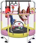 55 Trampoline for Kids Toddler Trampoline with Gymnastic Bar - Safe