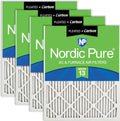 Nordic Pure 16x20x1 MERV 13 Plus Carbon Filters 4 Pack