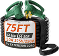 NEMA 14-50P/14-50R 75 ft 50 Amp RV/EV Extension Cord - Weatherproof