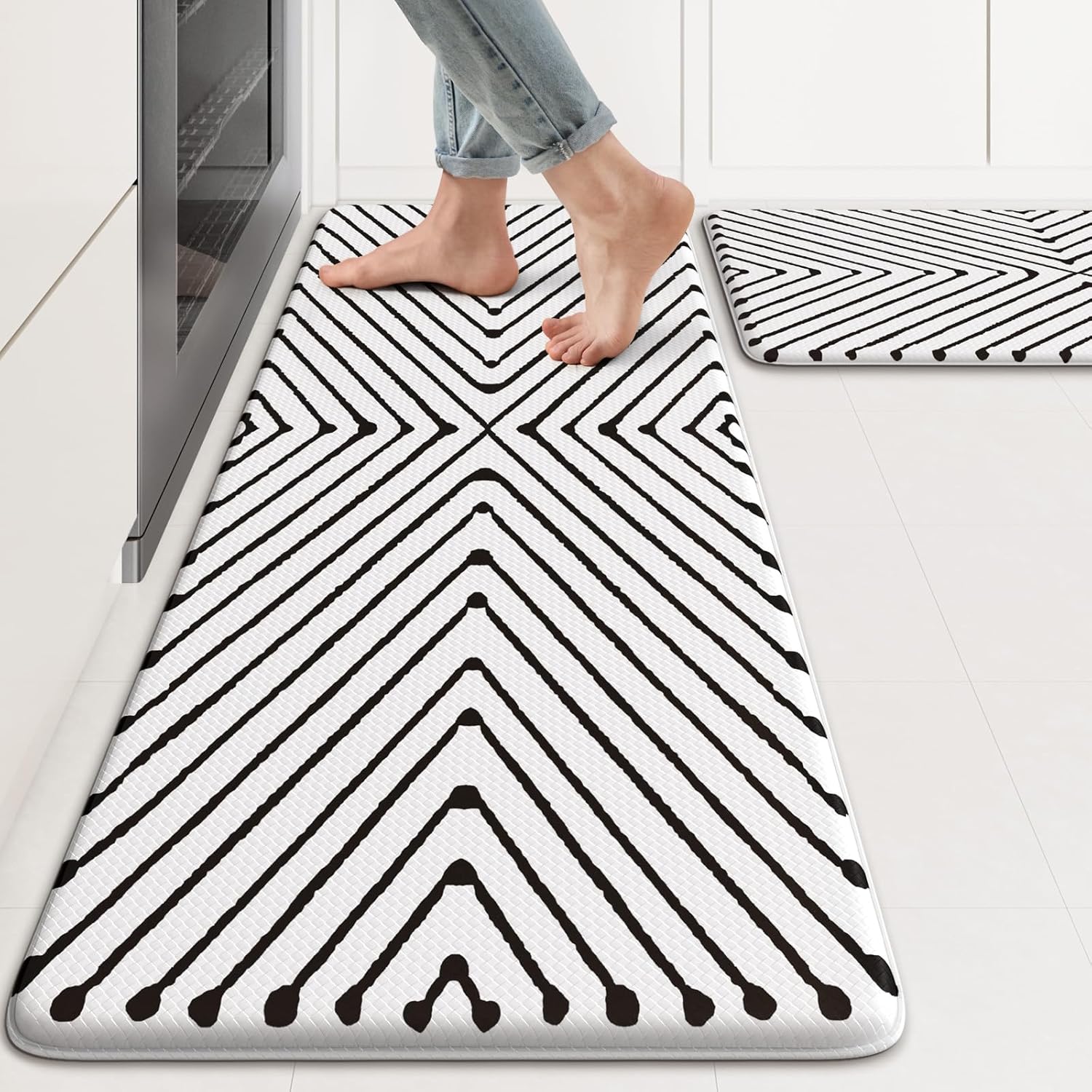 KIMODE Kitchen Mats Cushioned Anti Fatigue for Comfort & Safety