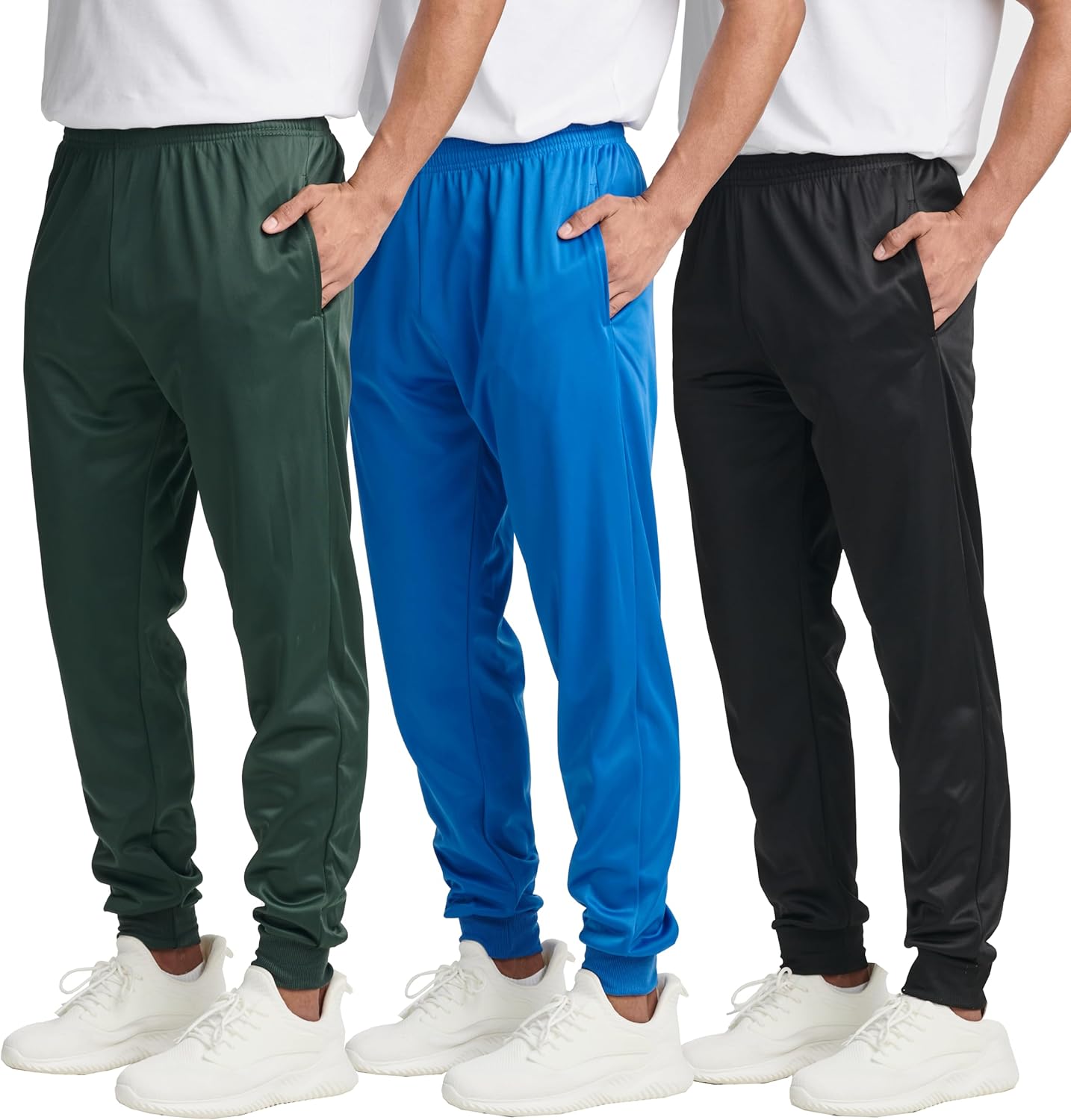 Real Essentials Men's Tricot Joggers: Comfort and Style Combined