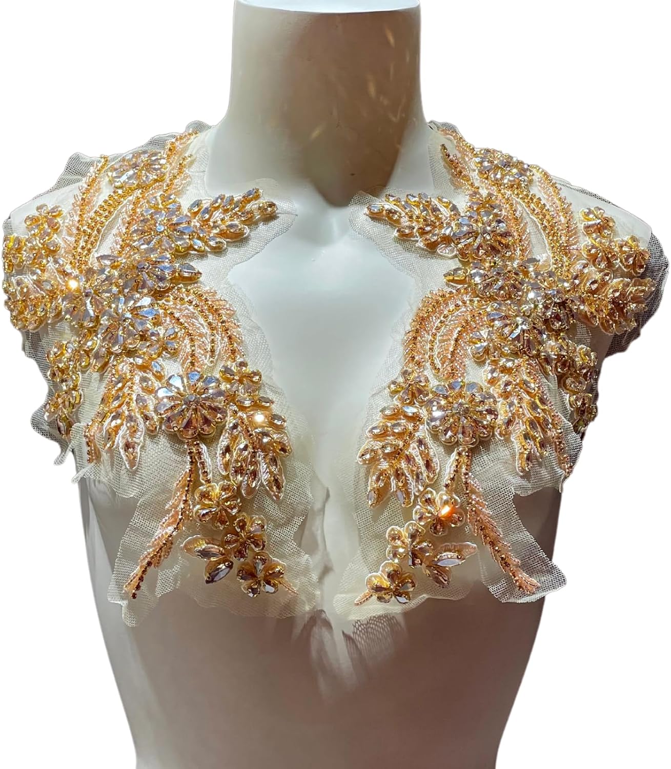 Handmade Rhinestone Appliques for Wedding Dresses and Gowns