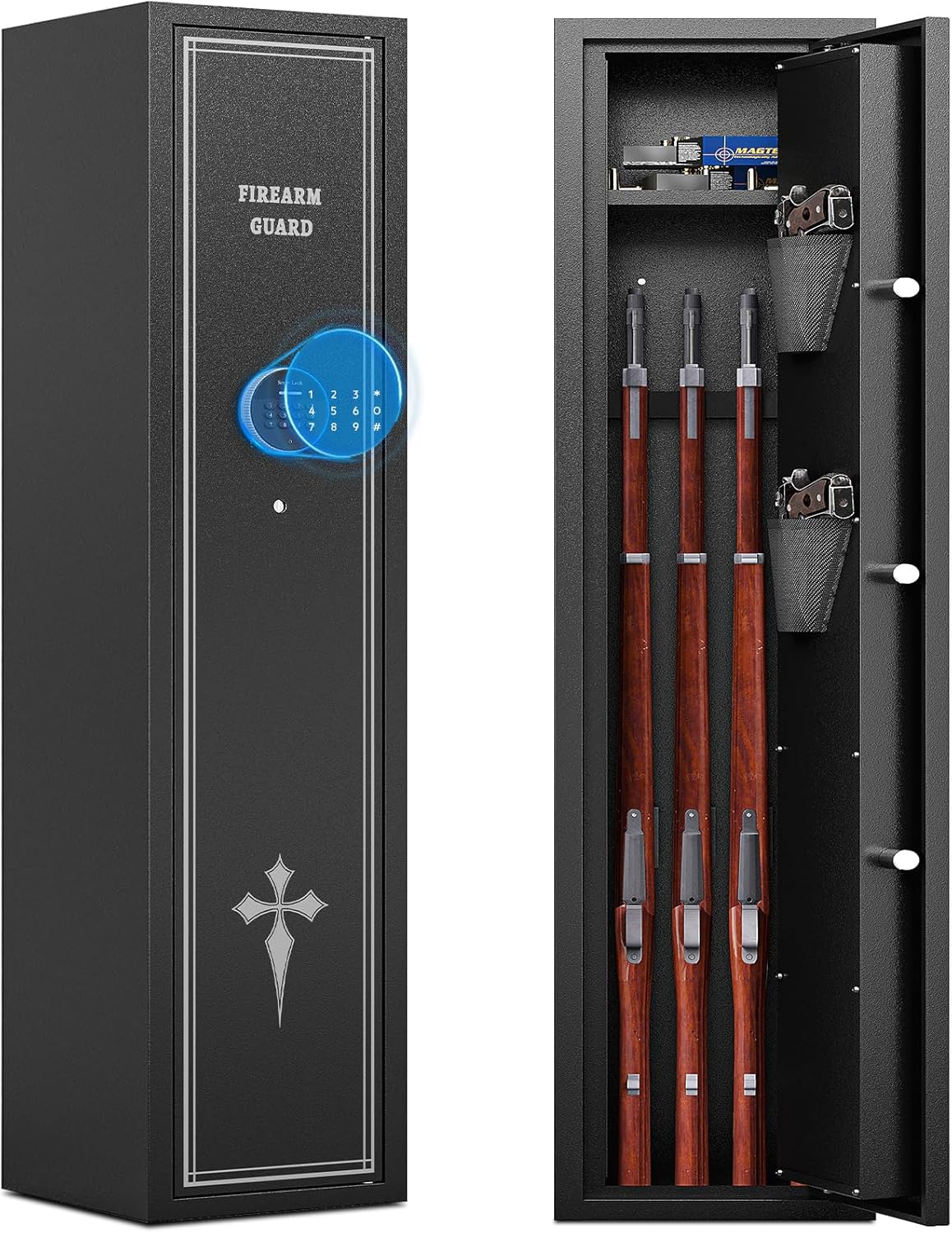 KAER 2-3 Gun Safe for Rifles and Pistols with Removable Racks