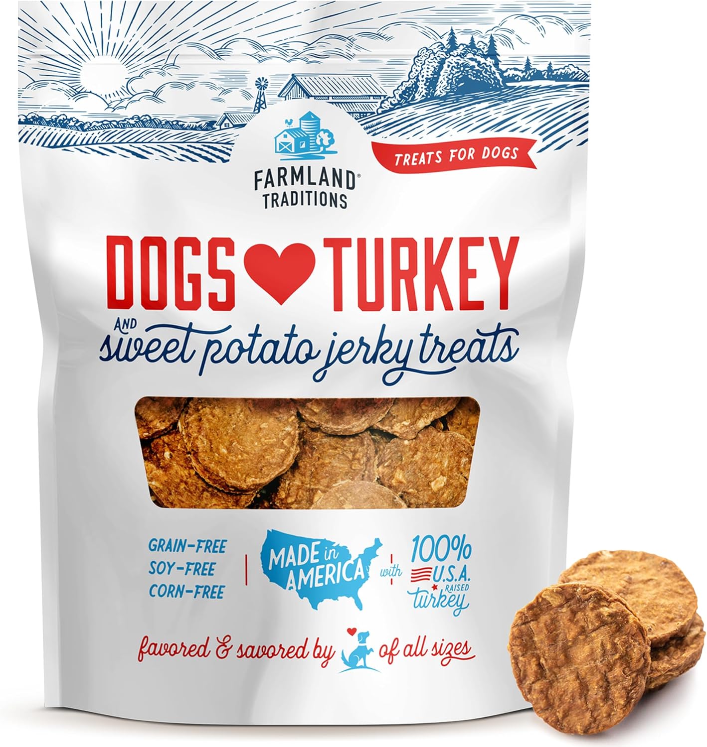 Filler Free Turkey & Sweet Potato Jerky Treats for Dogs 3 lb