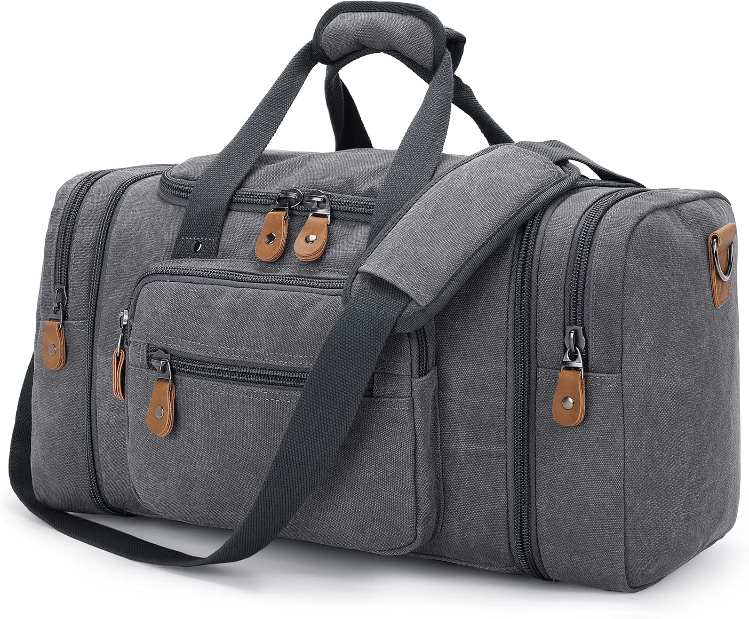 Gonex Canvas Duffle Bag for Travel, 60L Expandable Design