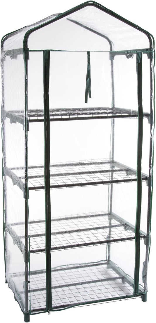 4 Tier Mini Greenhouse - Portable Greenhouse for Indoor Use