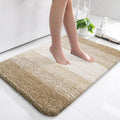 Bathroom Rug Mat 36x24 Tan - Extra Soft Microfiber Bath Mat