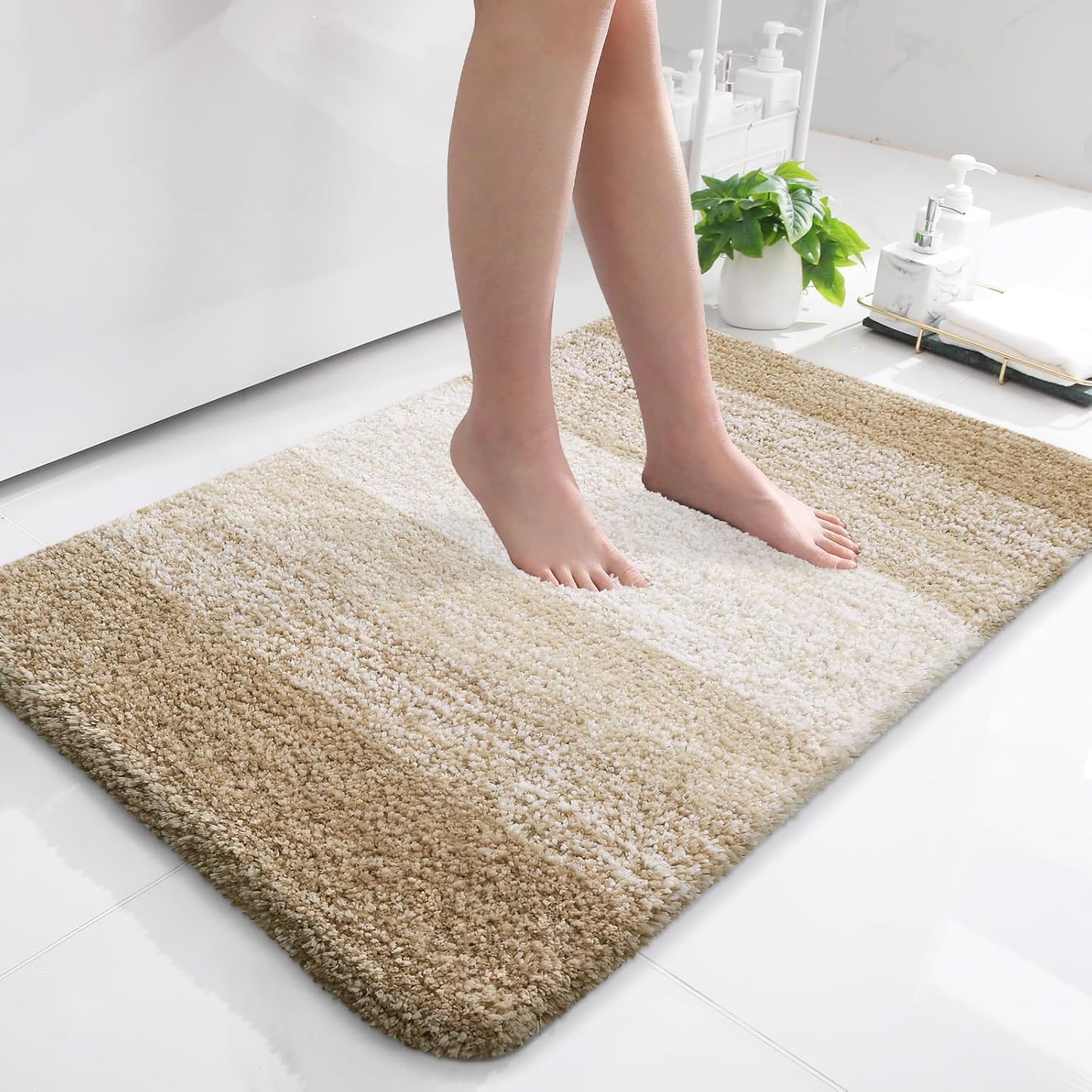 OLANLY Bathroom Rugs Mat 36x24, Extra Soft Microfiber Bath Mat