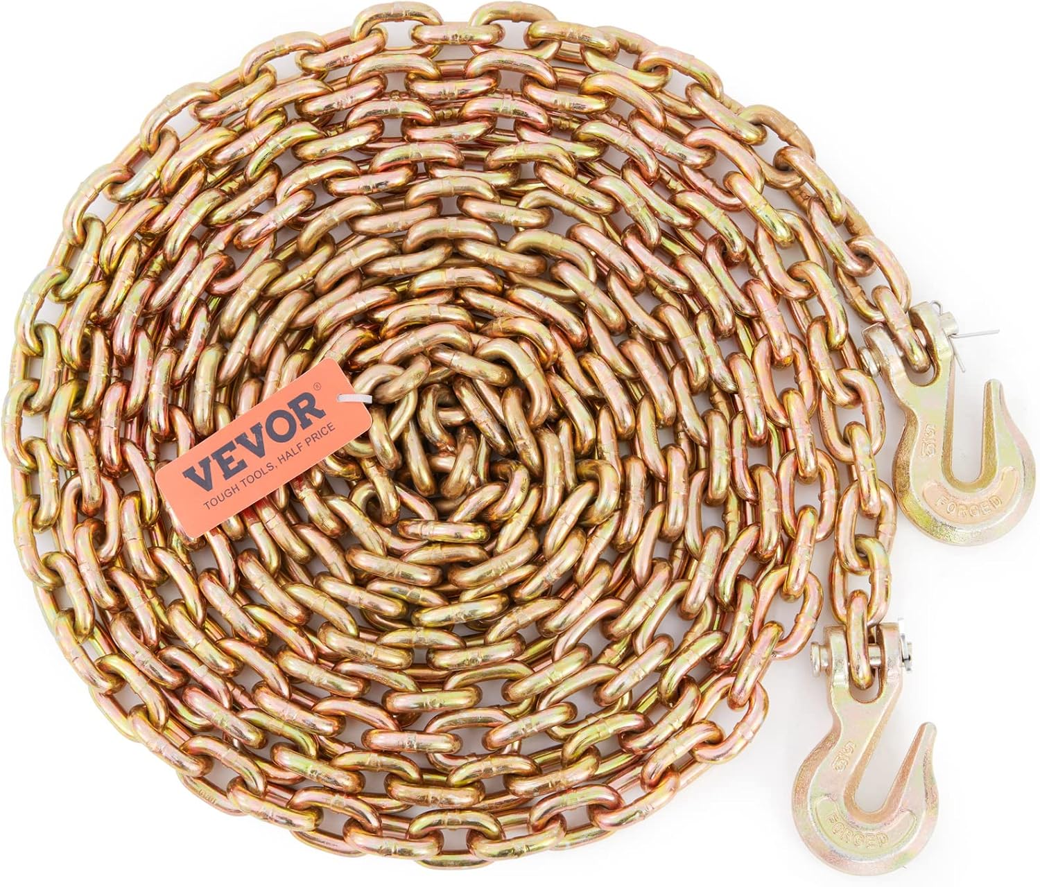 VEVOR Transport Binder Chain 5/16ft'x20ft Heavy Duty Tow Chain
