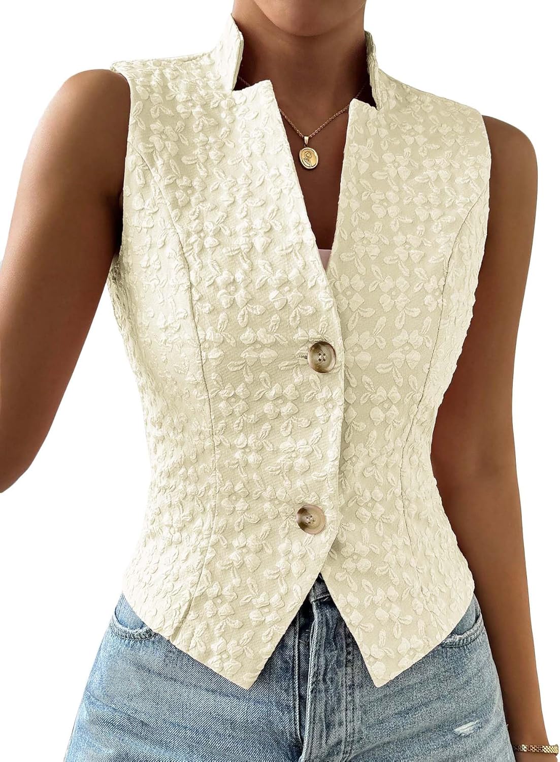Mina Self Women's Sleeveless Sweater Vest - Elegant Office Wear