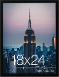 Frame Amo 18x24 Black Modern Picture or Poster Frame - Sleek Display