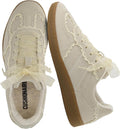 CUSHIONAIRE Belinda Womens Lace Detail Casual Sneakers - Elegant trim