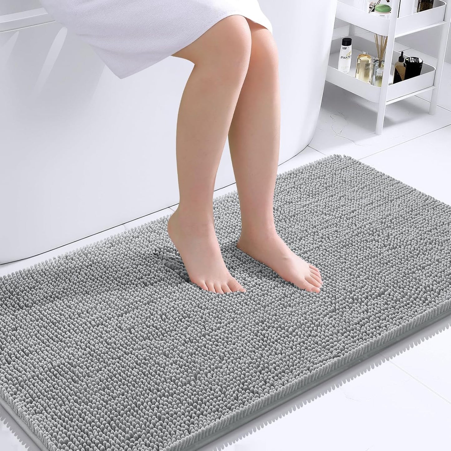 OLANLY Extra Soft Chenille Bath Rugs for Ultimate Comfort
