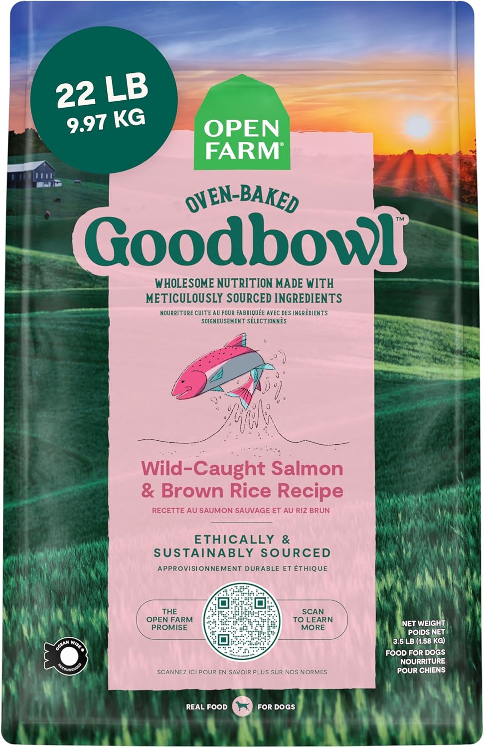 Open Farm Goodbowl Dry Dog Food with Wild Caught Salmon & Rice