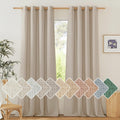 NICETOWN Thick Linen Blend 108 in Curtains, 2 Panels - Privacy
