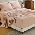 MEISHANG Extra Deep Pocket Cotton Sheets Queen Size - Soft Percale