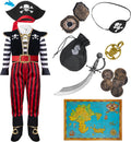 Pirate Captain Costume for Kids - Complete Halloween Role Play Set