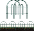 Decorative Garden Folding Border Fence 18in x 50ft - Foldable Metal