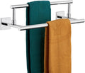 Towel Bars Chrome 16-Inch Double Towel Holder - Space-Saving Design