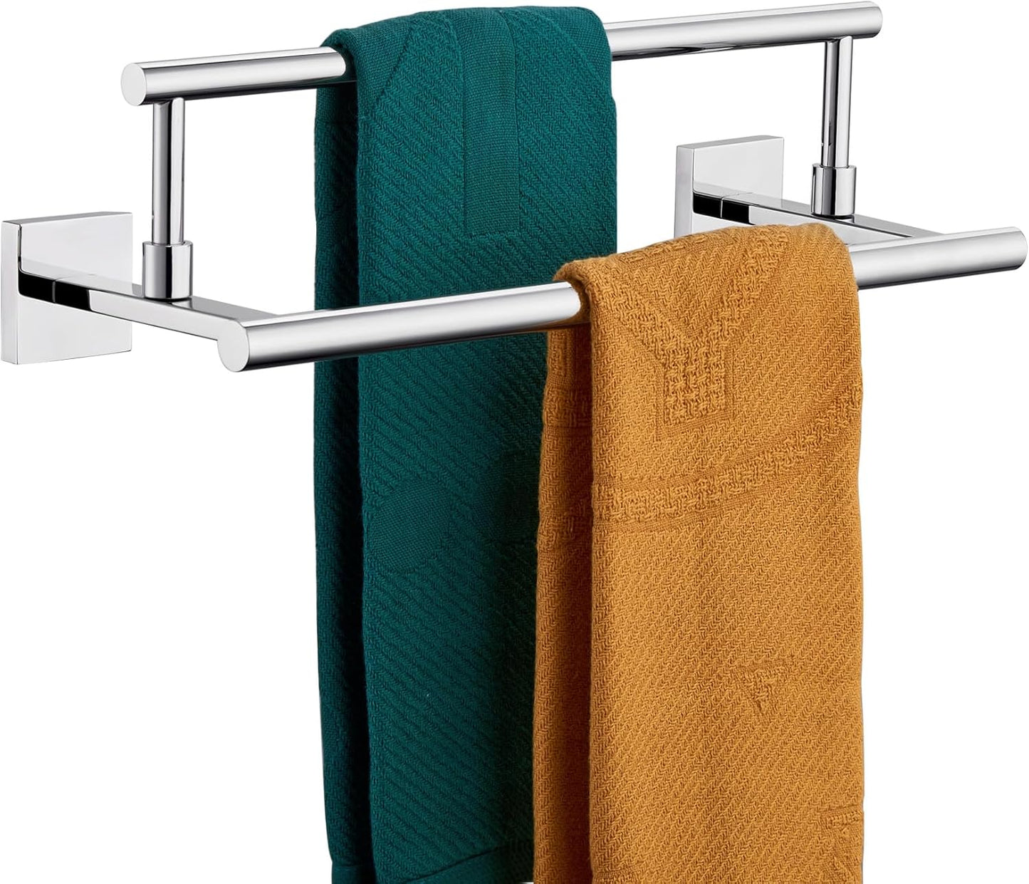 KOKOSIRI Towel Bars Chrome 16-Inch Double Towel Holder Review