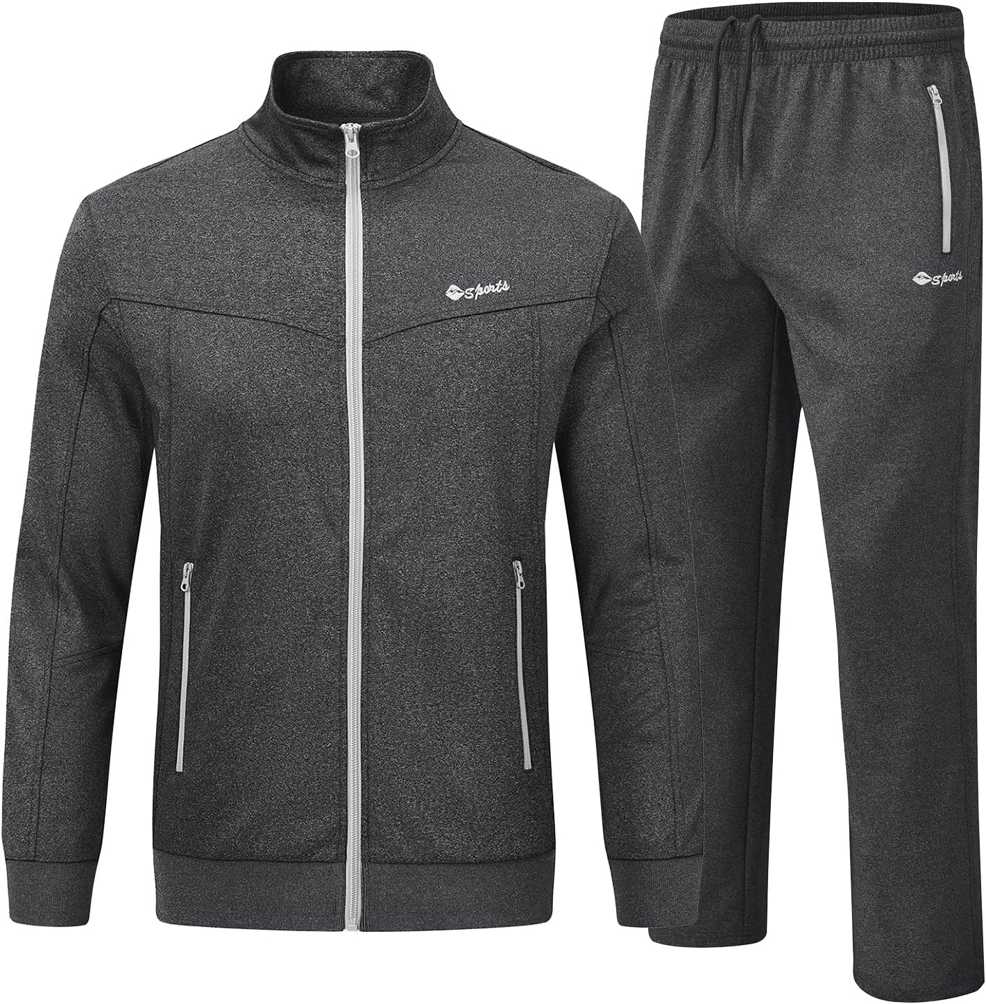 YSENTO Men's Tracksuits Set for Jogging and Athletic Activities