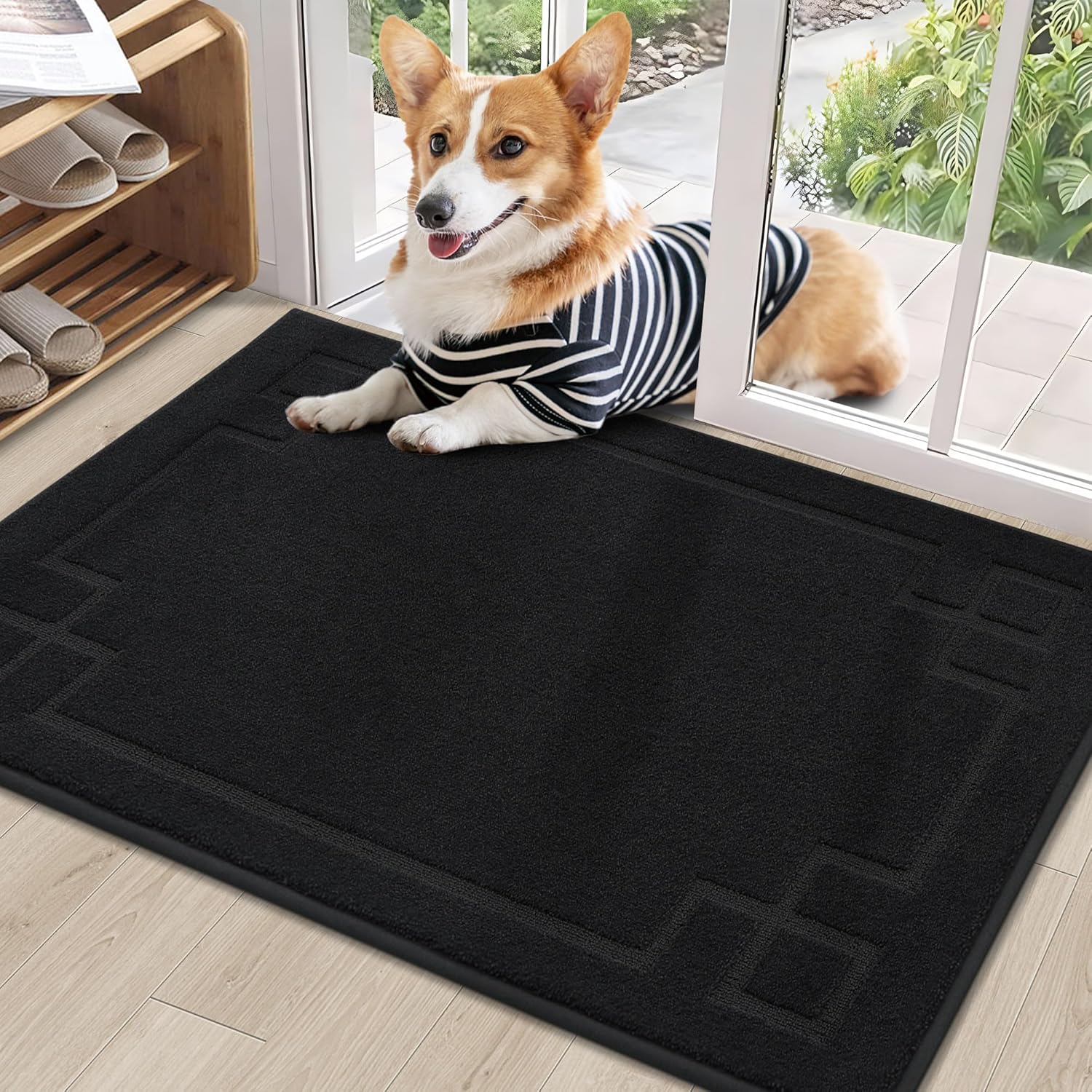 BEQHAUSE Non-Slip Door Mat 24in x 36in for Indoor Entryway