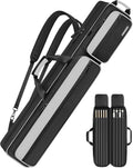 Pool Cue Case 4x5 Pool Stick Case with Multiple Pockets - Protective