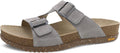 Dansko Dayna Double Buckle Slip-On Sandal - Cushioned Cork Comfort