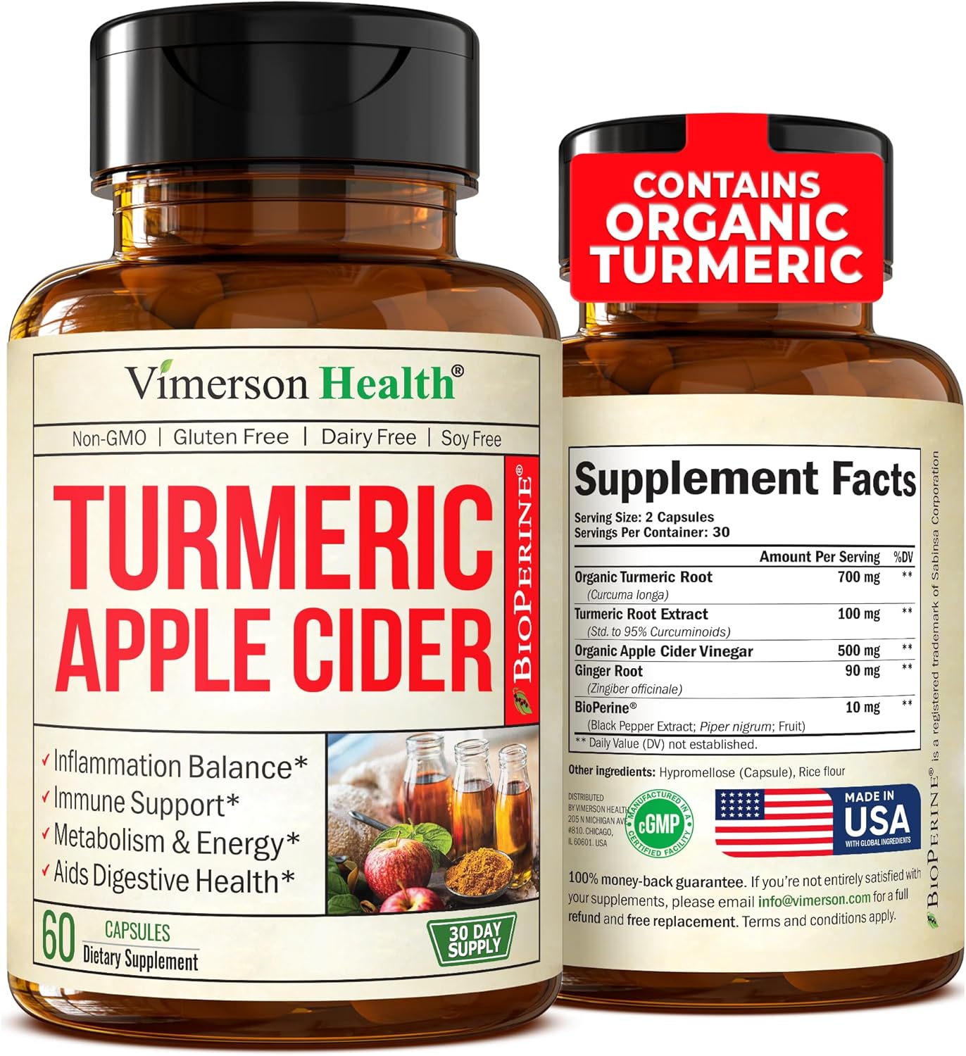 Joint & Metabolic Support Capsules by Vimerson