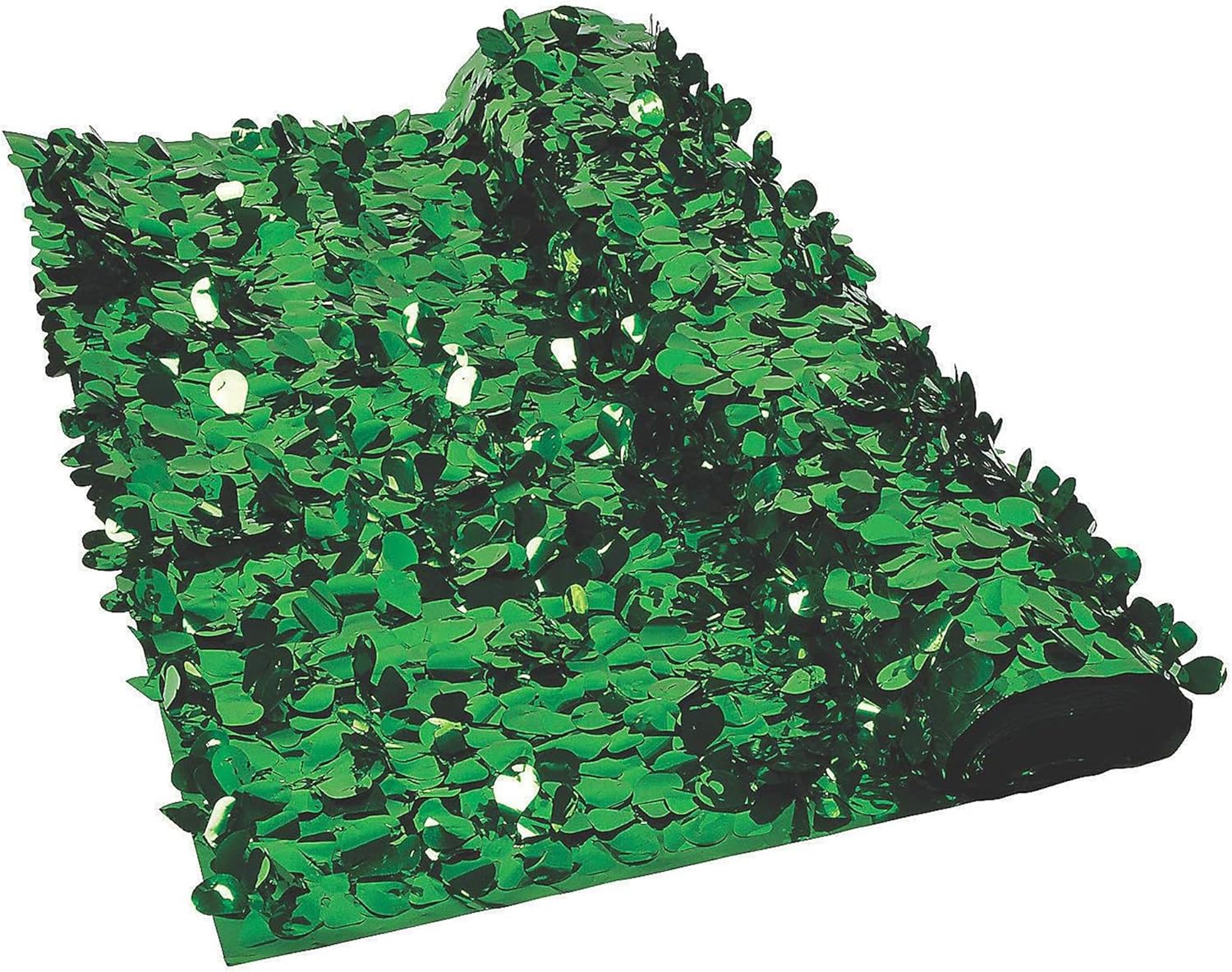 Green Metallic Floral Sheeting Backdrop for Stunning Events