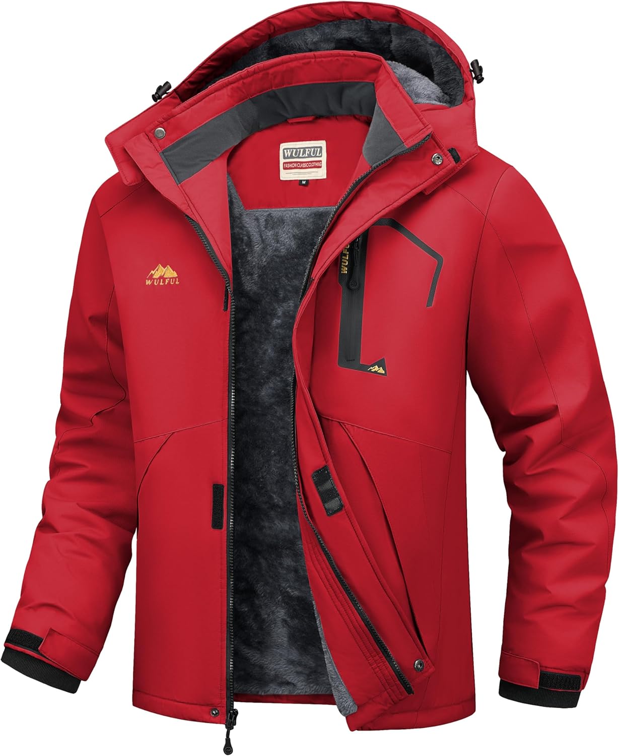 WULFUL Men's Ski Jackets for Winter Sports and Outdoor Activities