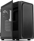 DARKROCK EC2 Black ATX Mid Tower PC Case - Type-C Ready, Mesh Cooling