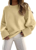 Cozy Women's Oversized Fuzzy Knit Sweater for Warm Comfort