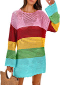 ANRABESS Crochet Swim Cover Up 2025 Beach Dress - Sheer Knit Style see