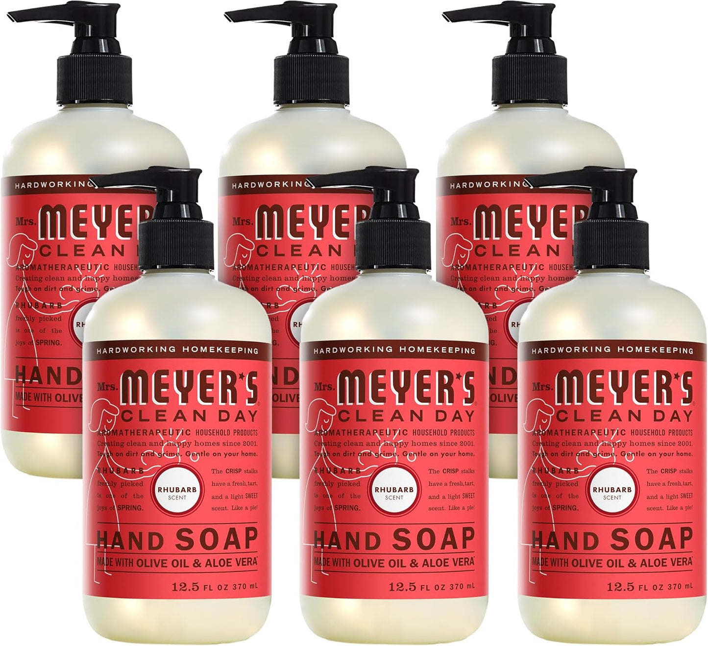 Mrs. MEYER'S Clean Day Hand Soap with Rhubarb Scented Formula