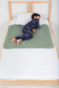 PeapodMats Bedwetting Waterproof Bed Mat - Reusable 3x3 Sage