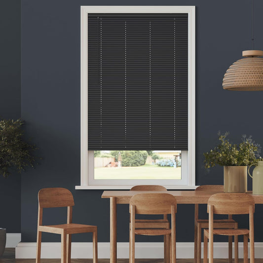 Cordless Room Darkening Mini Blinds - 24.75in W x 60in L - Black