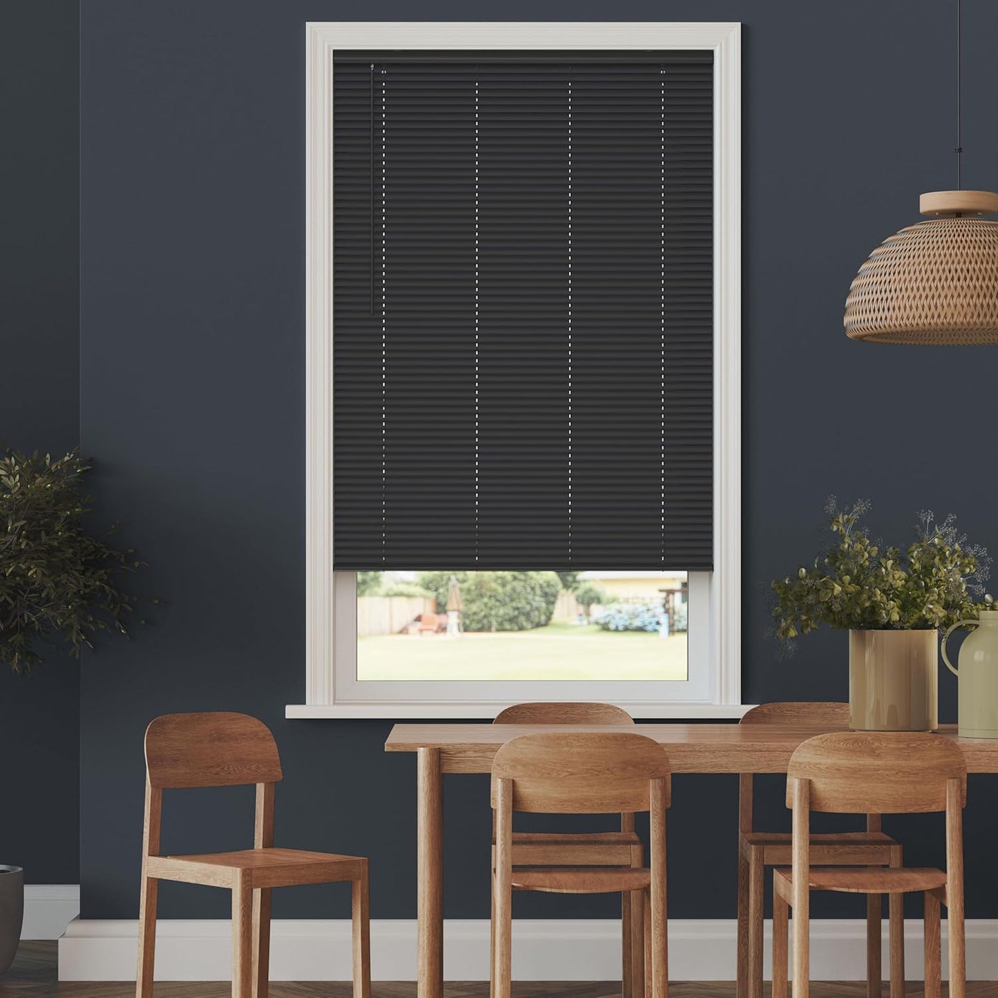 Cordless Room Darkening Mini Blinds - Perfect Fit for Windows