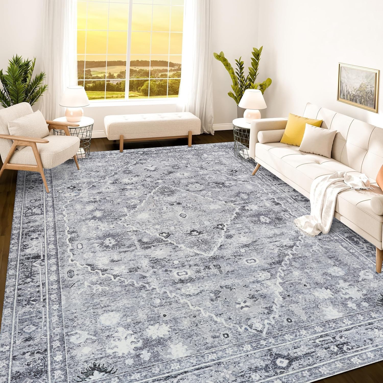 Istana 9x12 Area Rug - Eco-Friendly and Stain Resistant Design