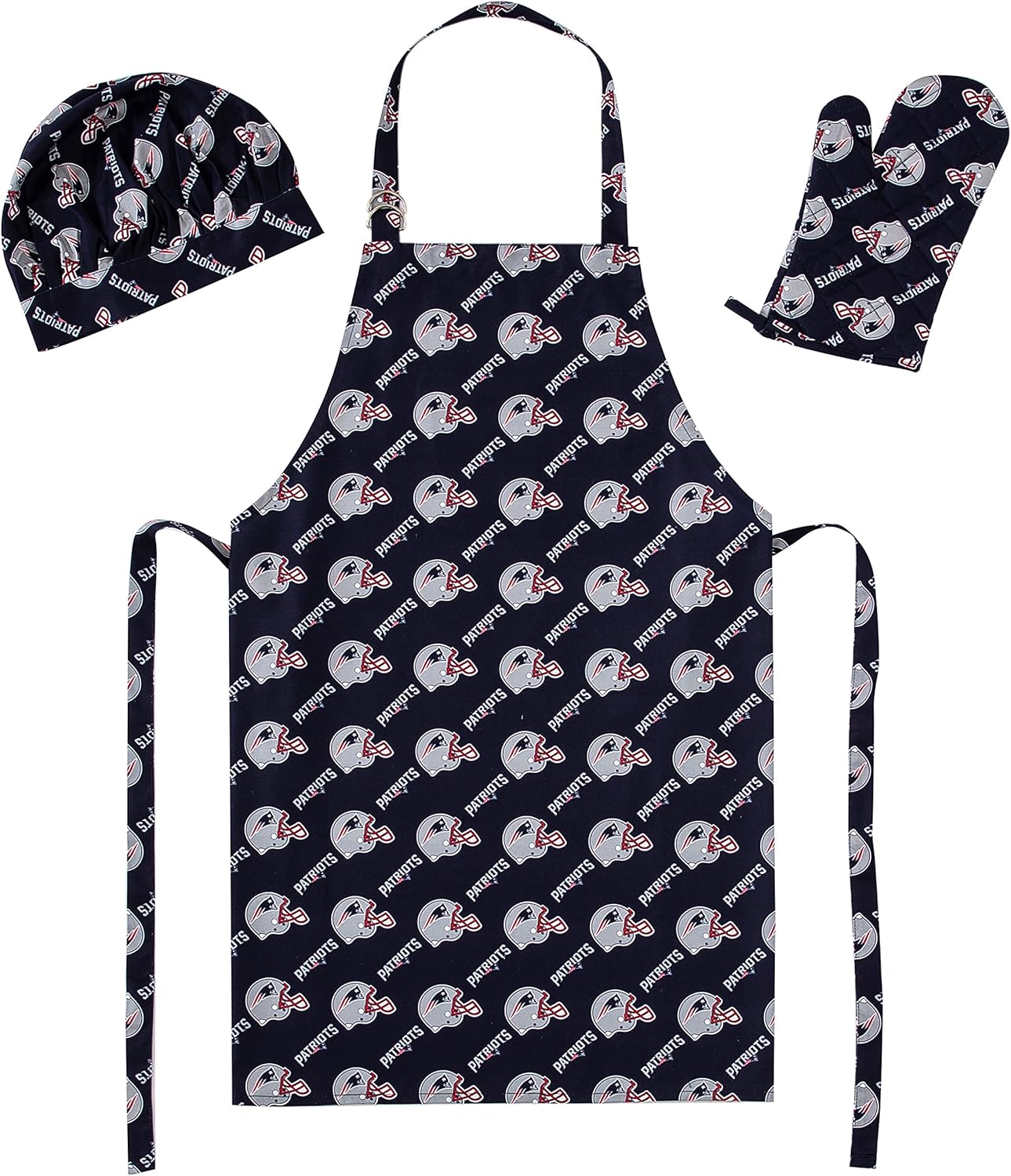 NFL 3-Piece Apron, Oven Mitt and Chef Hat Set for Fans