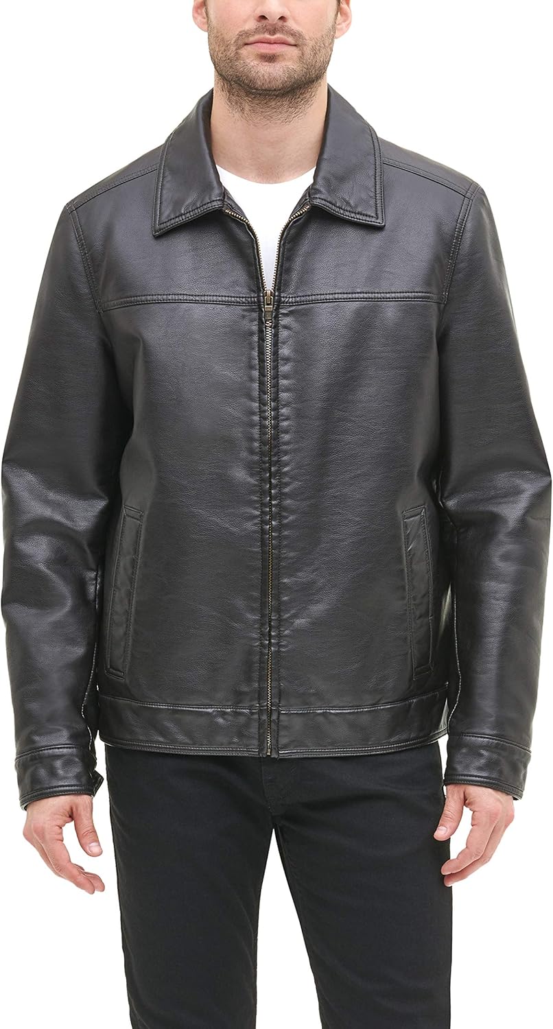 Tommy Hilfiger Men's Classic Faux Leather Jacket for Style